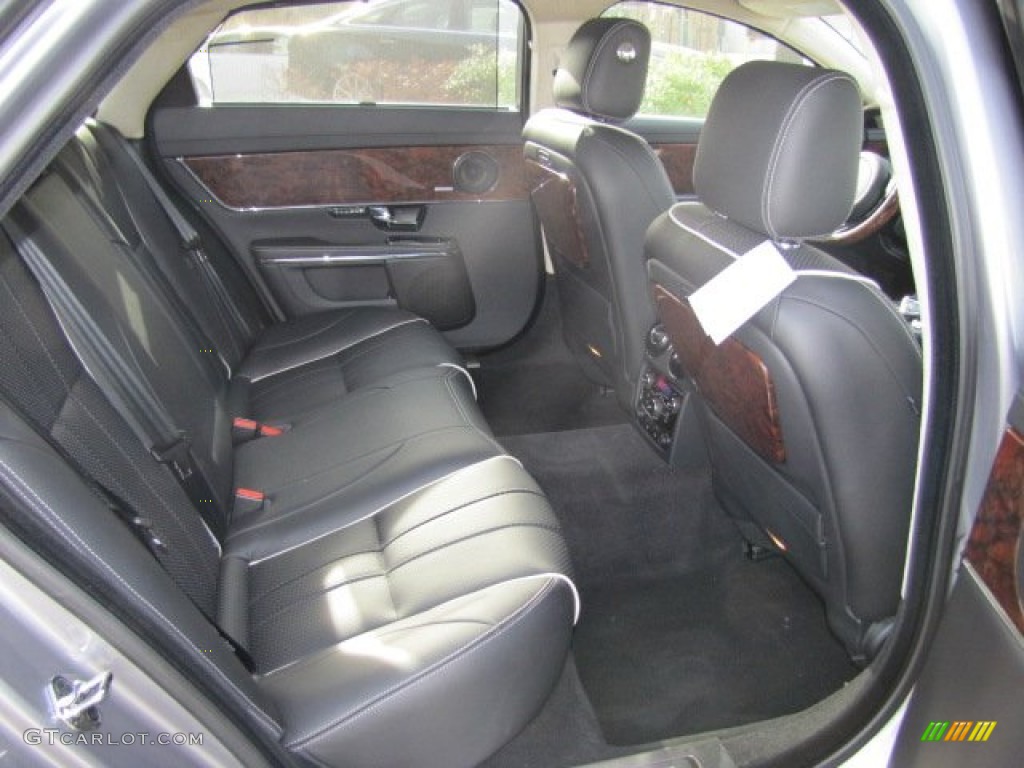 Jet/Ivory Interior 2012 Jaguar XJ XJL Supercharged Photo #73726250