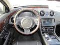 2012 Jaguar XJ Jet/Ivory Interior Steering Wheel Photo