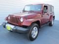 2009 Red Rock Crystal Pearl Jeep Wrangler Unlimited Sahara 4x4  photo #6