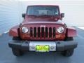 2009 Red Rock Crystal Pearl Jeep Wrangler Unlimited Sahara 4x4  photo #7