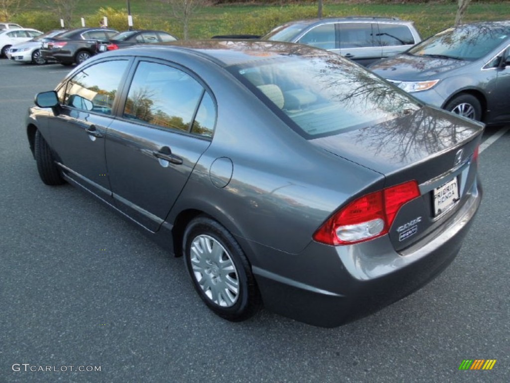 2011 Civic DX-VP Sedan - Polished Metal Metallic / Gray photo #5