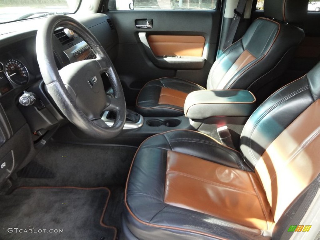 Ebony Black/Morroco Brown Interior 2006 Hummer H3 Standard H3 Model Photo #73727529