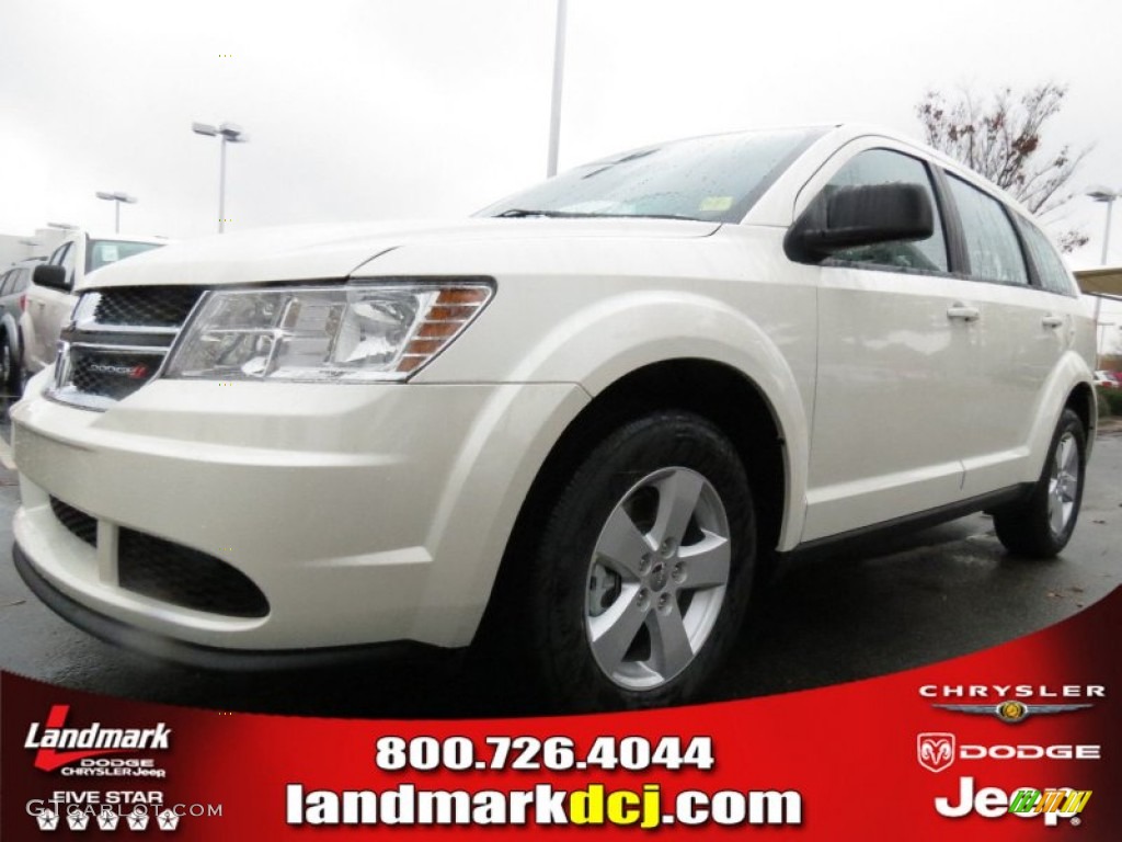 Pearl White Tri Coat Dodge Journey