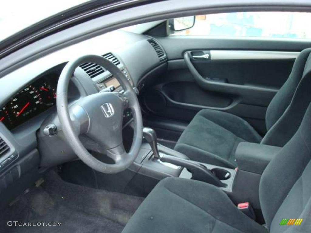 2006 Accord LX Coupe - Nighthawk Black Pearl / Black photo #12