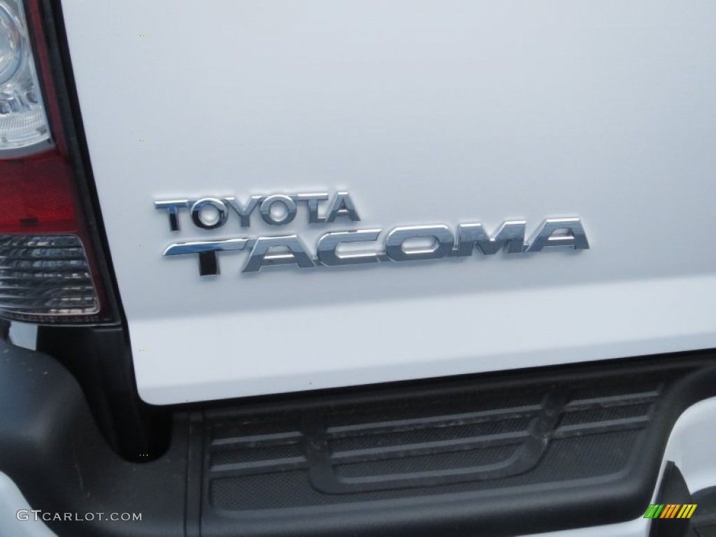 2013 Tacoma V6 TRD Sport Double Cab 4x4 - Super White / Graphite photo #14