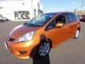 Orange Revolution Metallic 2010 Honda Fit Sport Exterior