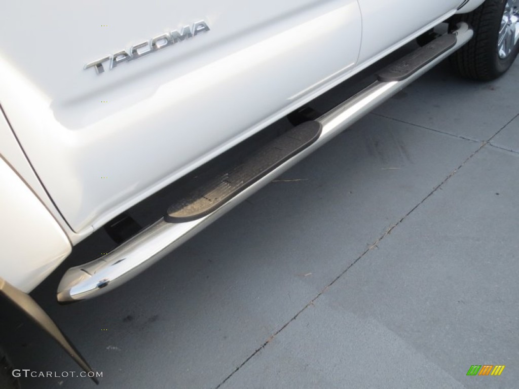 2013 Tacoma V6 Limited Prerunner Double Cab - Super White / Graphite photo #11