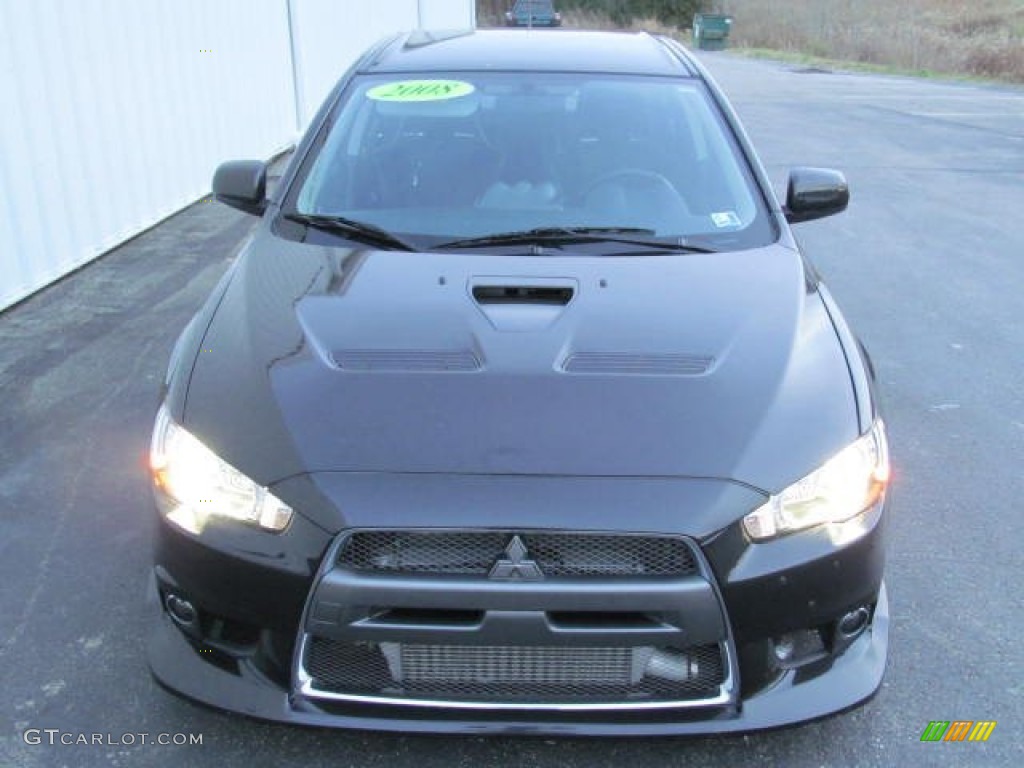 Phantom Black Pearl 2008 Mitsubishi Lancer Evolution MR Exterior Photo #73732181