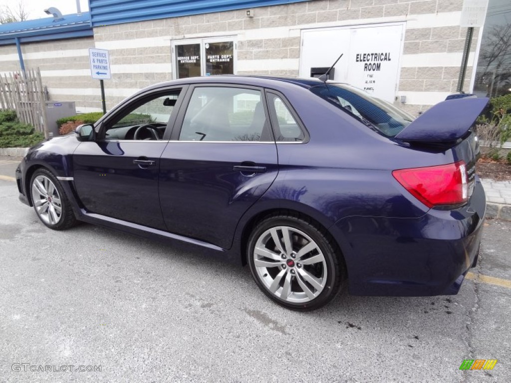 2012 Impreza WRX STi 4 Door - WRX Plasma Blue / Black photo #4