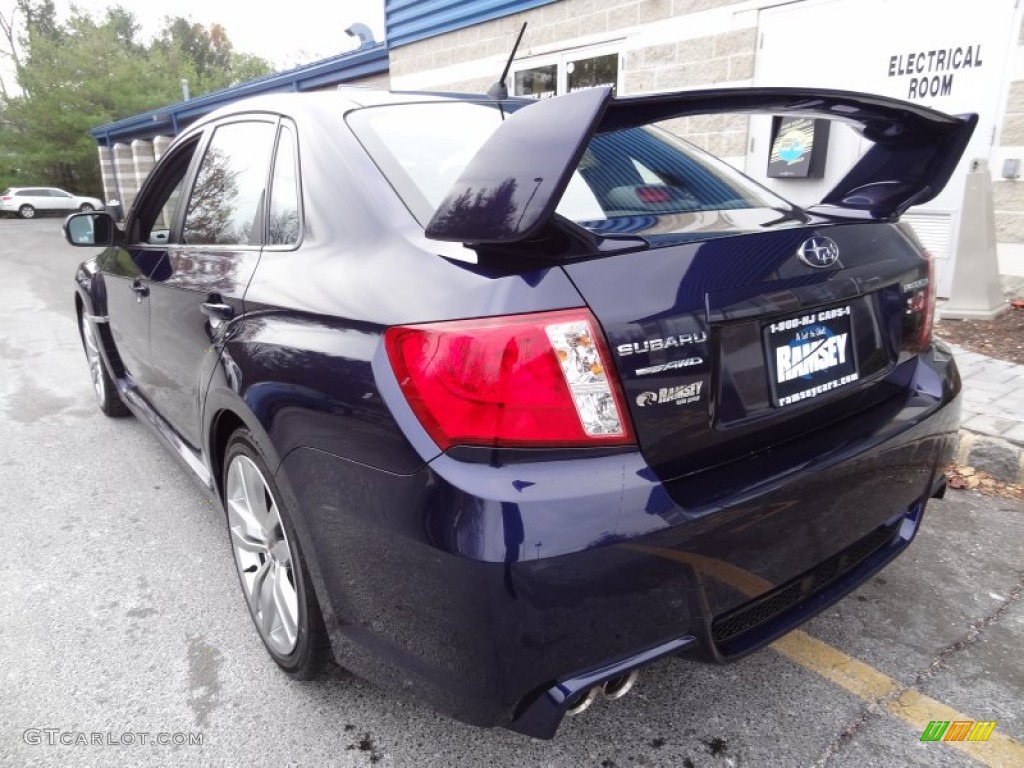 2012 Impreza WRX STi 4 Door - WRX Plasma Blue / Black photo #5