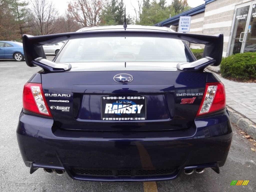 2012 Impreza WRX STi 4 Door - WRX Plasma Blue / Black photo #6