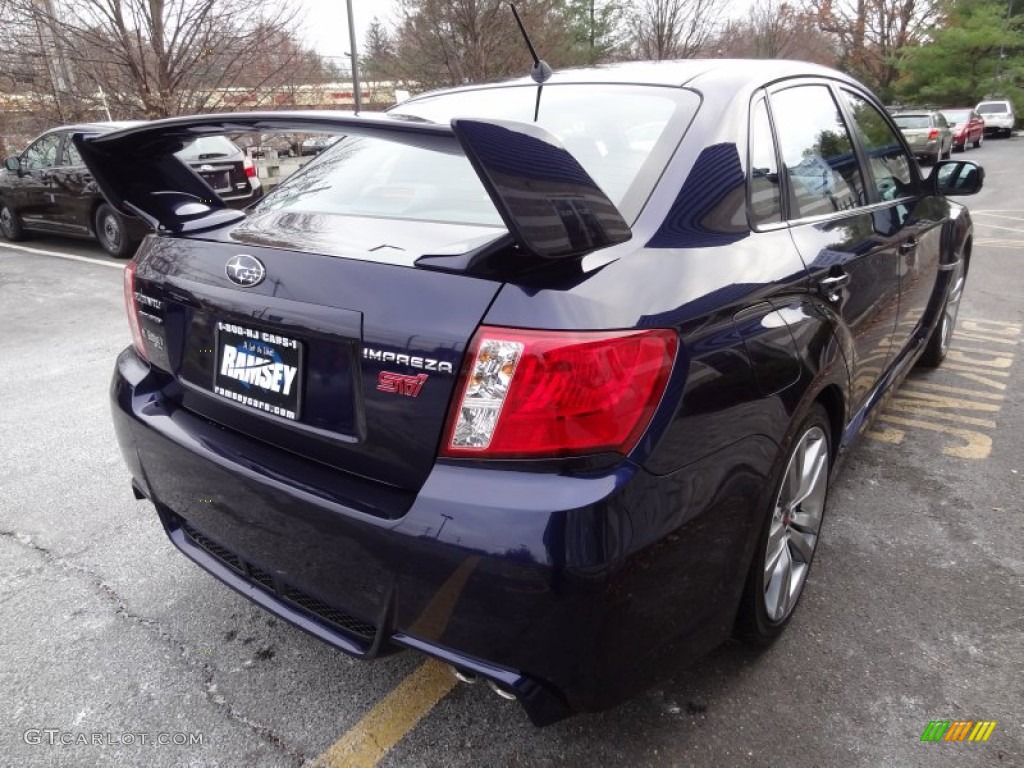 2012 Impreza WRX STi 4 Door - WRX Plasma Blue / Black photo #7