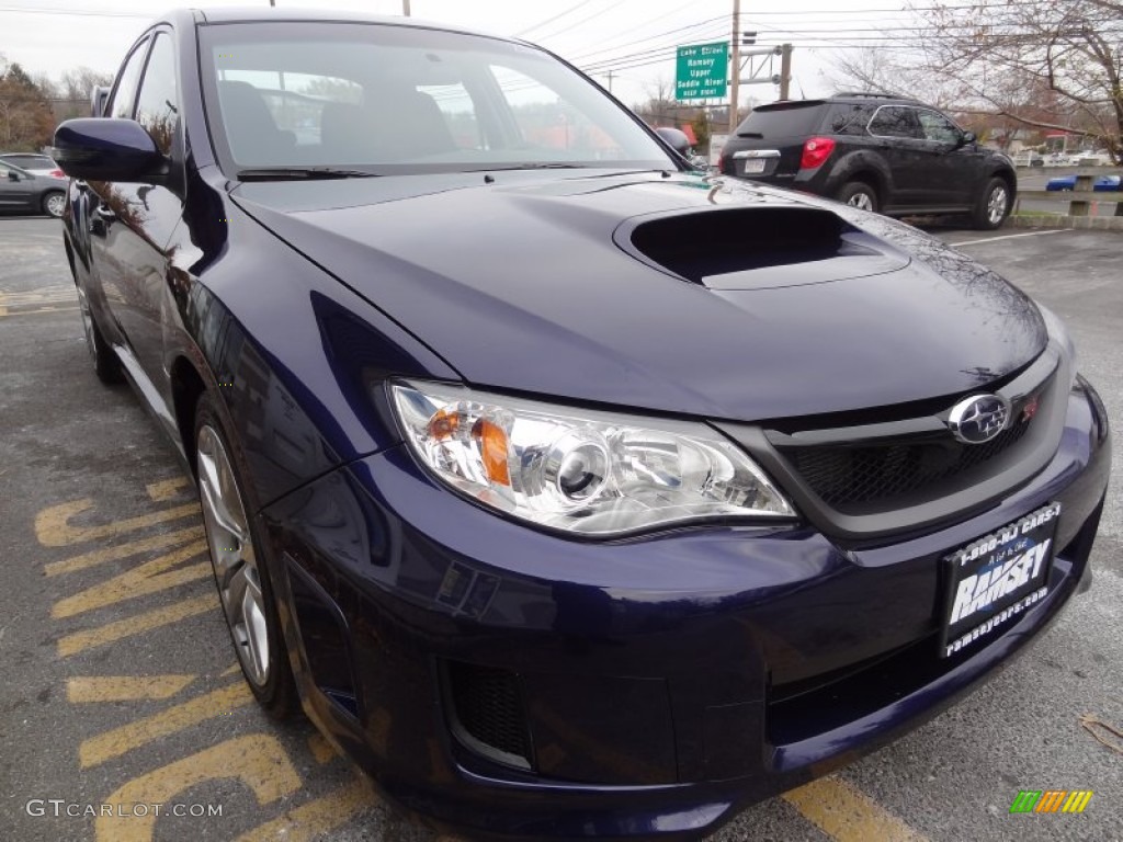 2012 Impreza WRX STi 4 Door - WRX Plasma Blue / Black photo #11