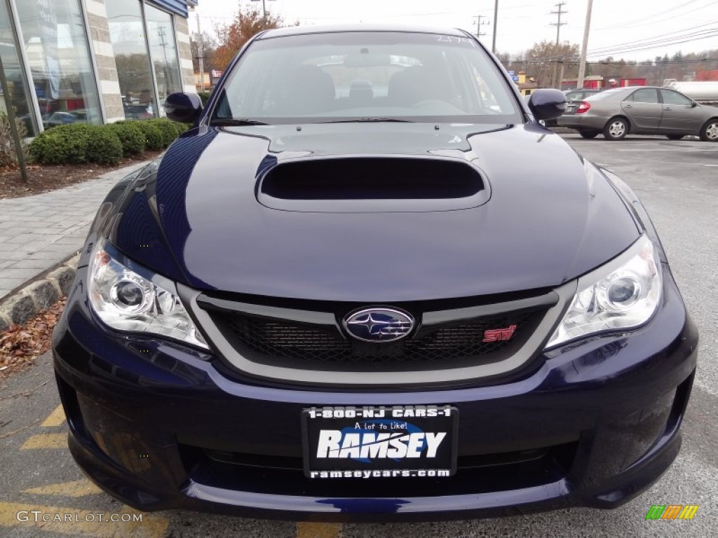 2012 Impreza WRX STi 4 Door - WRX Plasma Blue / Black photo #12