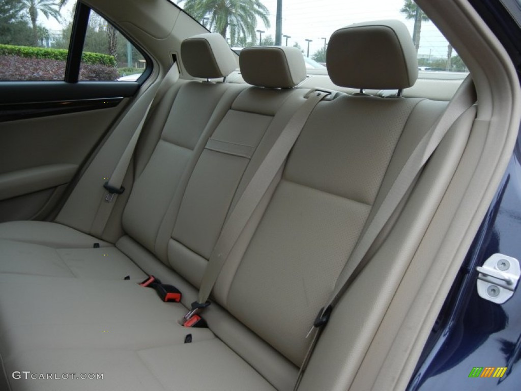 Almond Beige Interior 2012 Mercedes-Benz C 250 Sport Photo #73733679