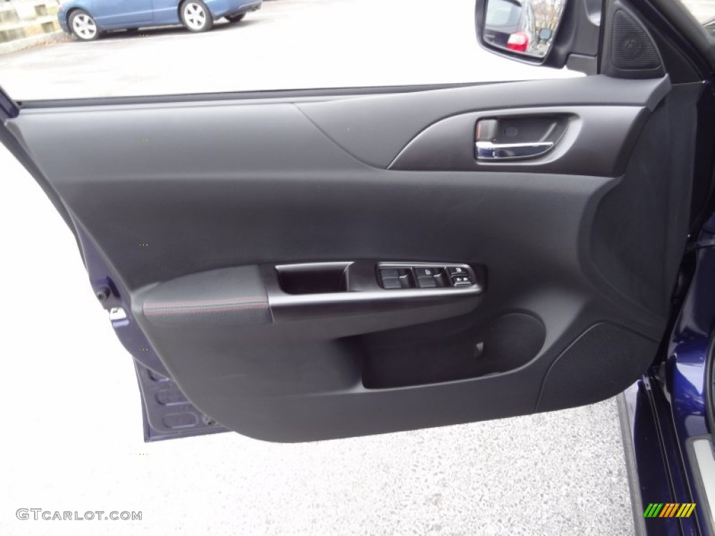 2012 Subaru Impreza WRX STi 4 Door Black Door Panel Photo #73733900