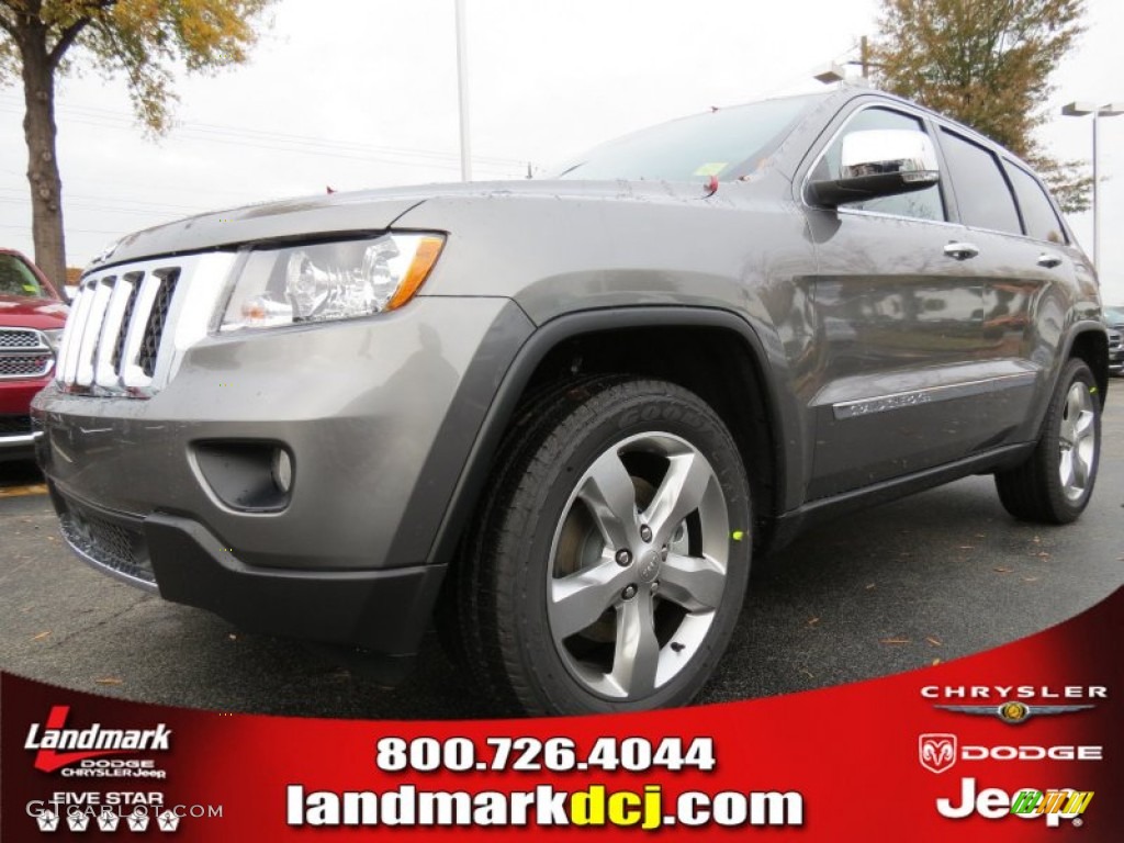 2013 Grand Cherokee Overland 4x4 - Mineral Gray Metallic / New Saddle/Black photo #1