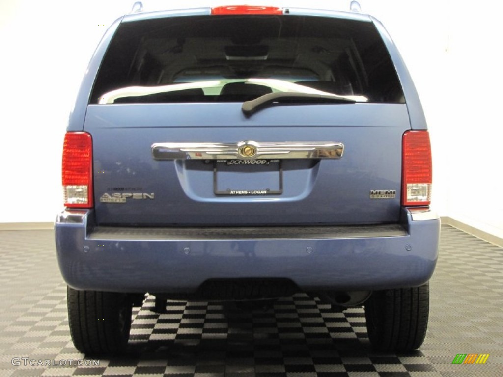 2008 Aspen Limited 4WD - Marine Blue Pearl / Light Graystone photo #4