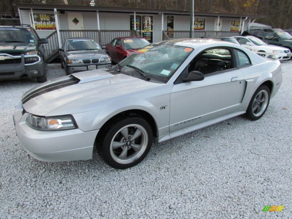 2001 Mustang GT Coupe - Silver Metallic / Dark Charcoal photo #10