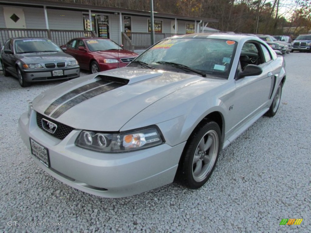 2001 Mustang GT Coupe - Silver Metallic / Dark Charcoal photo #11