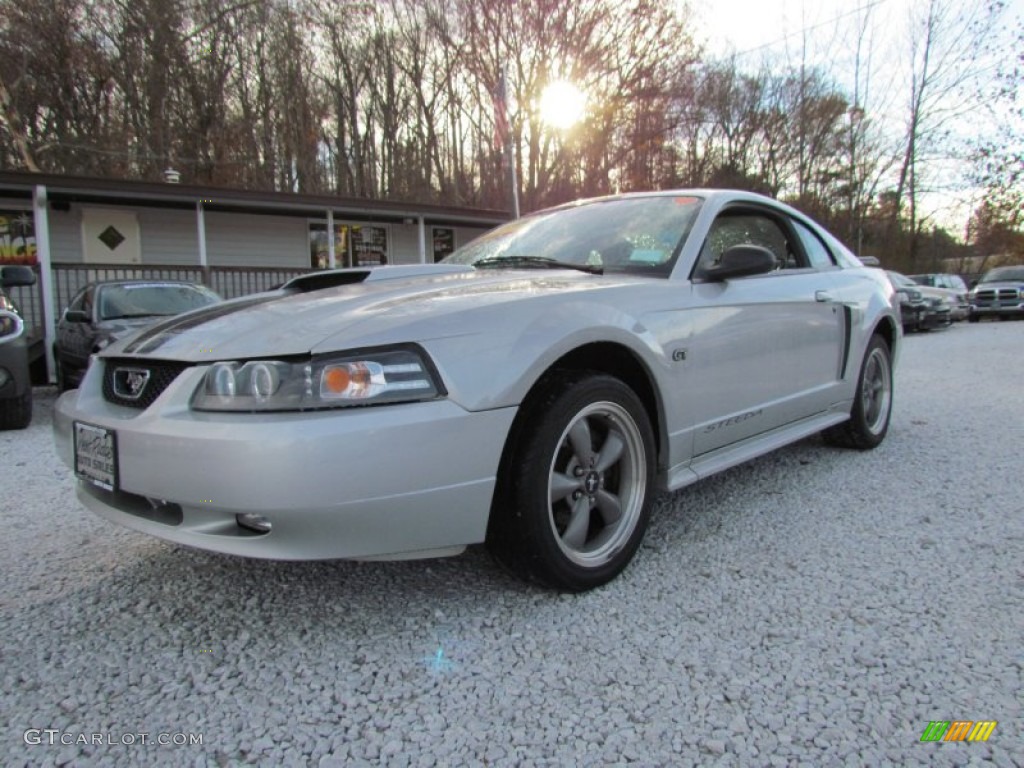 2001 Mustang GT Coupe - Silver Metallic / Dark Charcoal photo #27