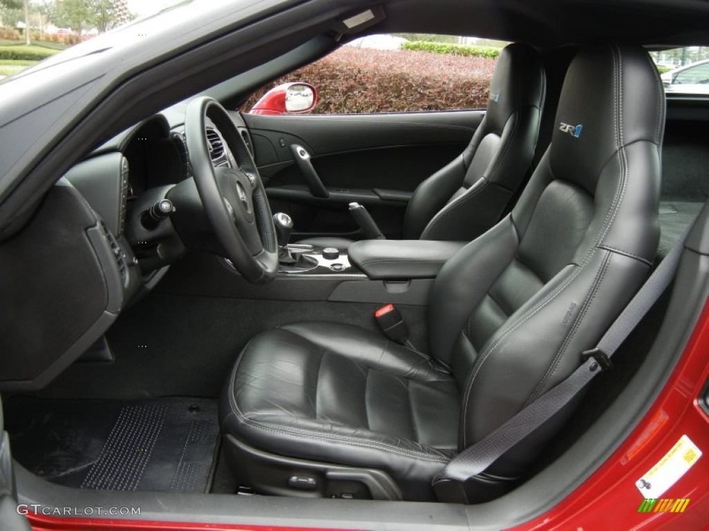 Ebony Black Interior 2010 Chevrolet Corvette ZR1 Photo #73735787