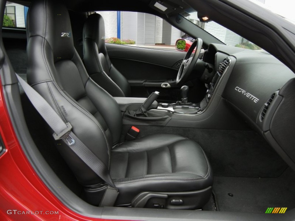 Ebony Black Interior 2010 Chevrolet Corvette ZR1 Photo #73735841