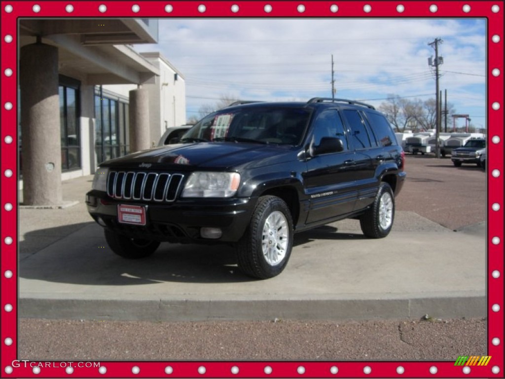 2002 Grand Cherokee Limited 4x4 - Black / Dark Slate Gray photo #1