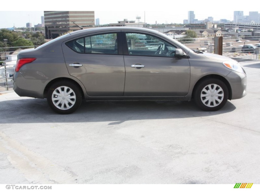 Titanium Metallic 2012 Nissan Versa 1.6 SV Sedan Exterior Photo #73736090