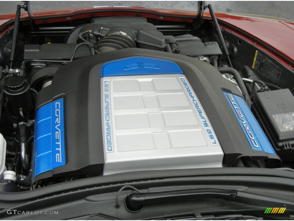 2010 Chevrolet Corvette ZR1 6.2 Liter Supercharged OHV 16-Valve LS9 V8 Engine Photo #73736105