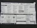 2010 Chevrolet Corvette ZR1 Window Sticker