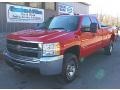 2008 Victory Red Chevrolet Silverado 3500HD LT Extended Cab 4x4  photo #1