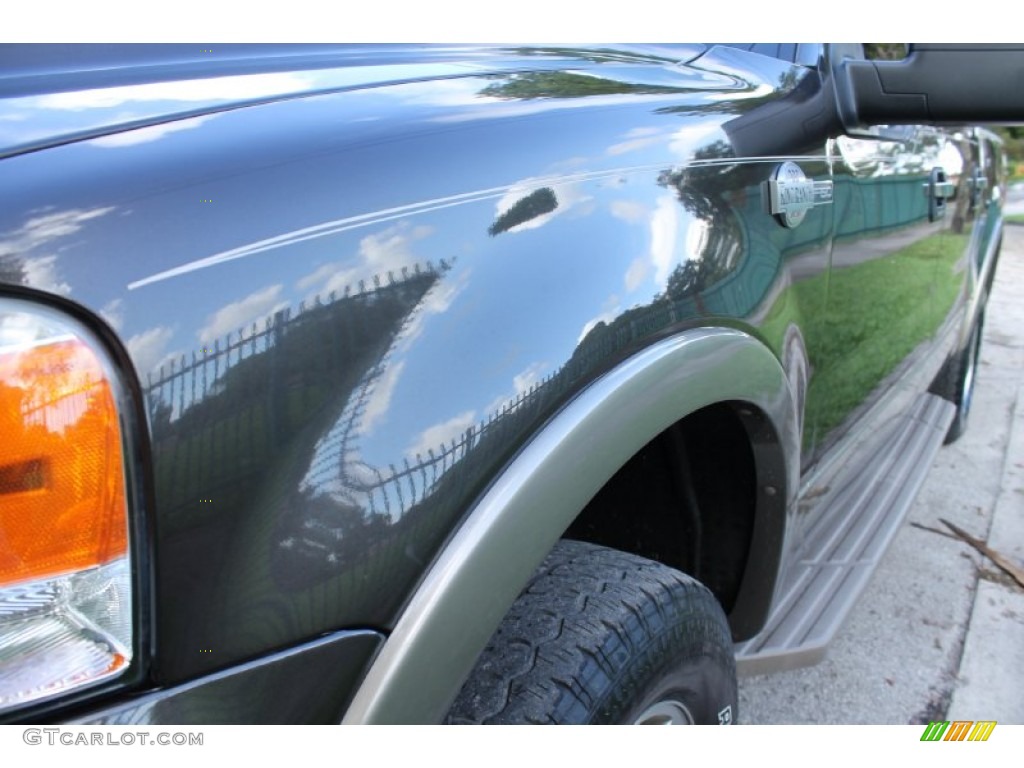 2005 F150 Lariat SuperCrew 4x4 - Dark Stone Metallic / Castano Brown Leather photo #18