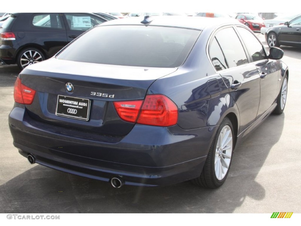 2011 3 Series 335d Sedan - Deep Sea Blue Metallic / Beige photo #5