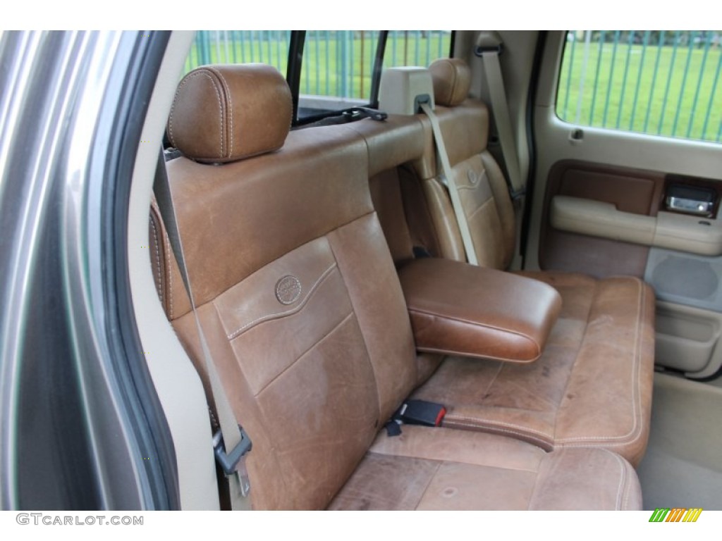 2005 F150 Lariat SuperCrew 4x4 - Dark Stone Metallic / Castano Brown Leather photo #76
