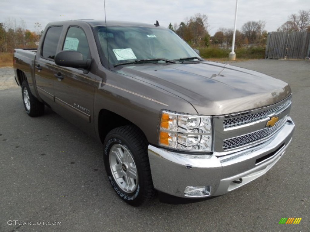 2013 Silverado 1500 LT Crew Cab 4x4 - Mocha Steel Metallic / Ebony photo #2