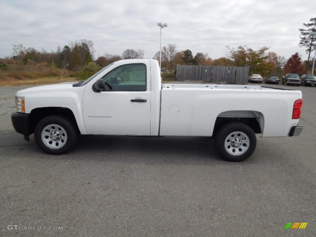 2013 Silverado 1500 Work Truck Regular Cab - Summit White / Dark Titanium photo #3