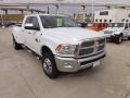 Bright White - Ram 3500 HD Laramie Longhorn Mega Cab 4x4 Dually Photo No. 7