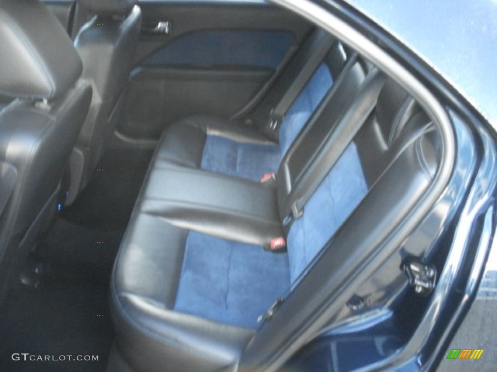 2009 Ford Fusion SE Blue Suede Rear Seat Photo #73741815