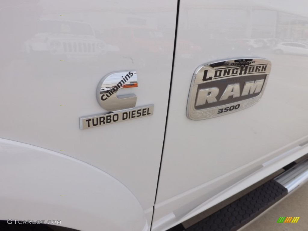 2012 Dodge Ram 3500 HD Laramie Longhorn Mega Cab 4x4 Dually Marks and Logos Photo #73741995