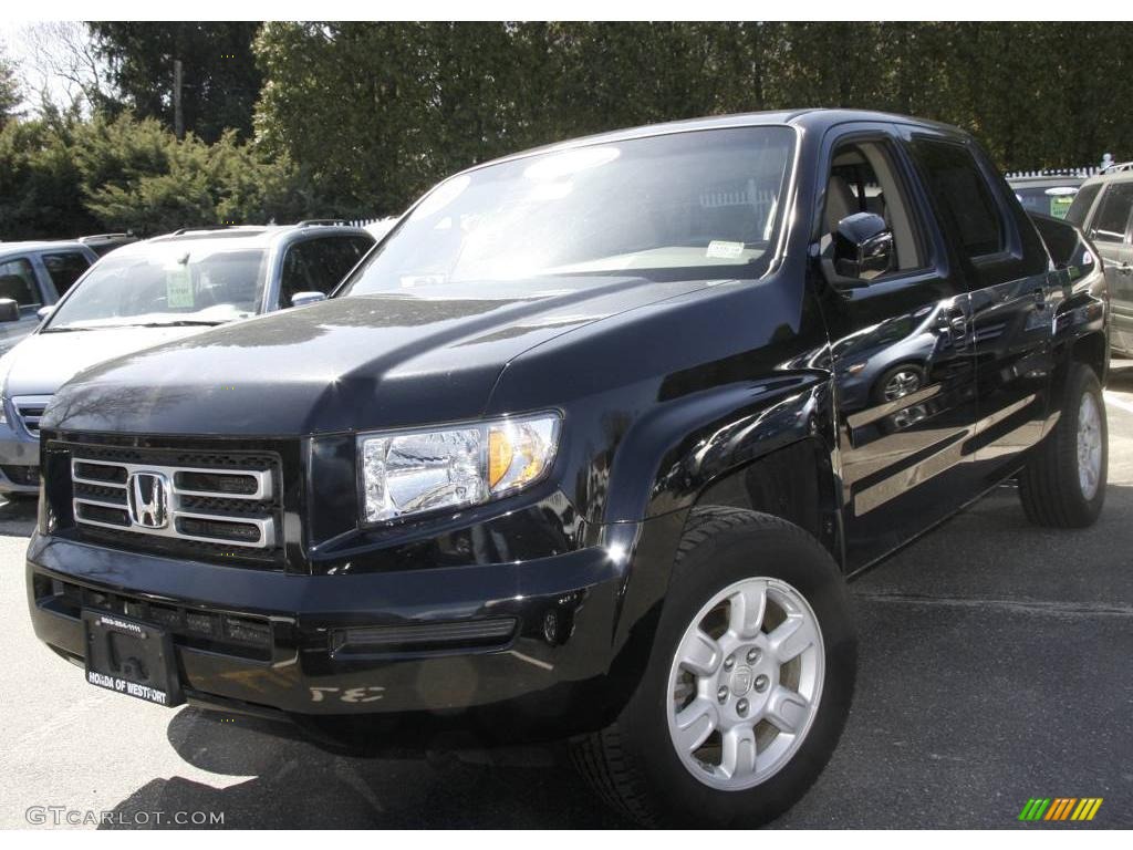 2006 Ridgeline RTL - Nighthawk Black Pearl / Beige photo #1