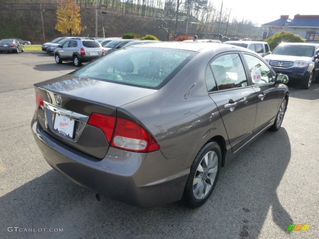 2010 Civic EX Sedan - Urban Titanium Metallic / Beige photo #5