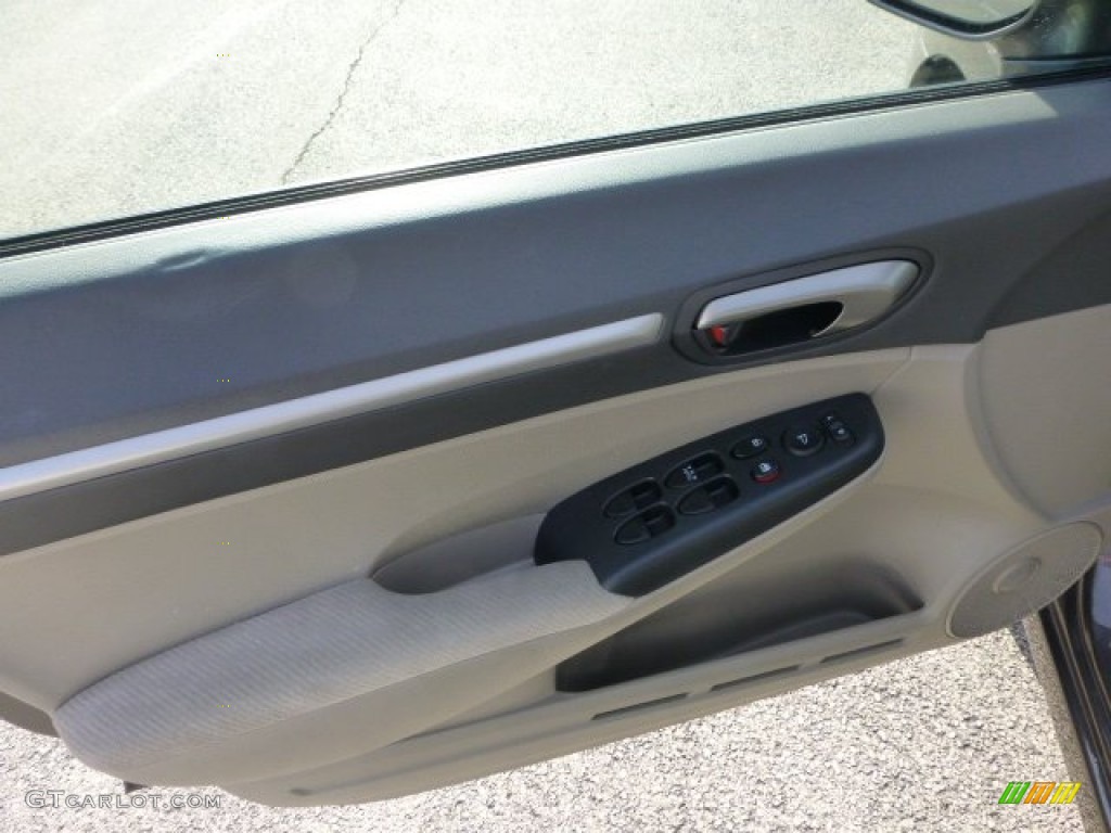 2010 Civic EX Sedan - Urban Titanium Metallic / Beige photo #19