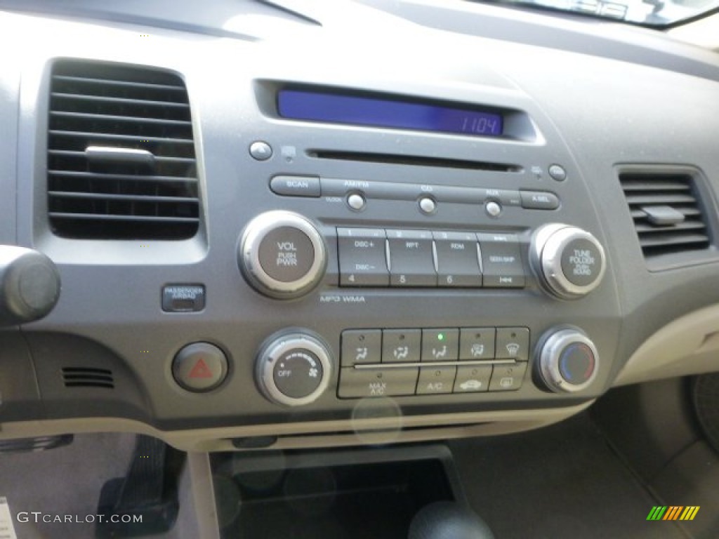 2010 Civic EX Sedan - Urban Titanium Metallic / Beige photo #23