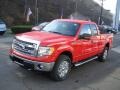 2013 Race Red Ford F150 XLT SuperCab 4x4  photo #4