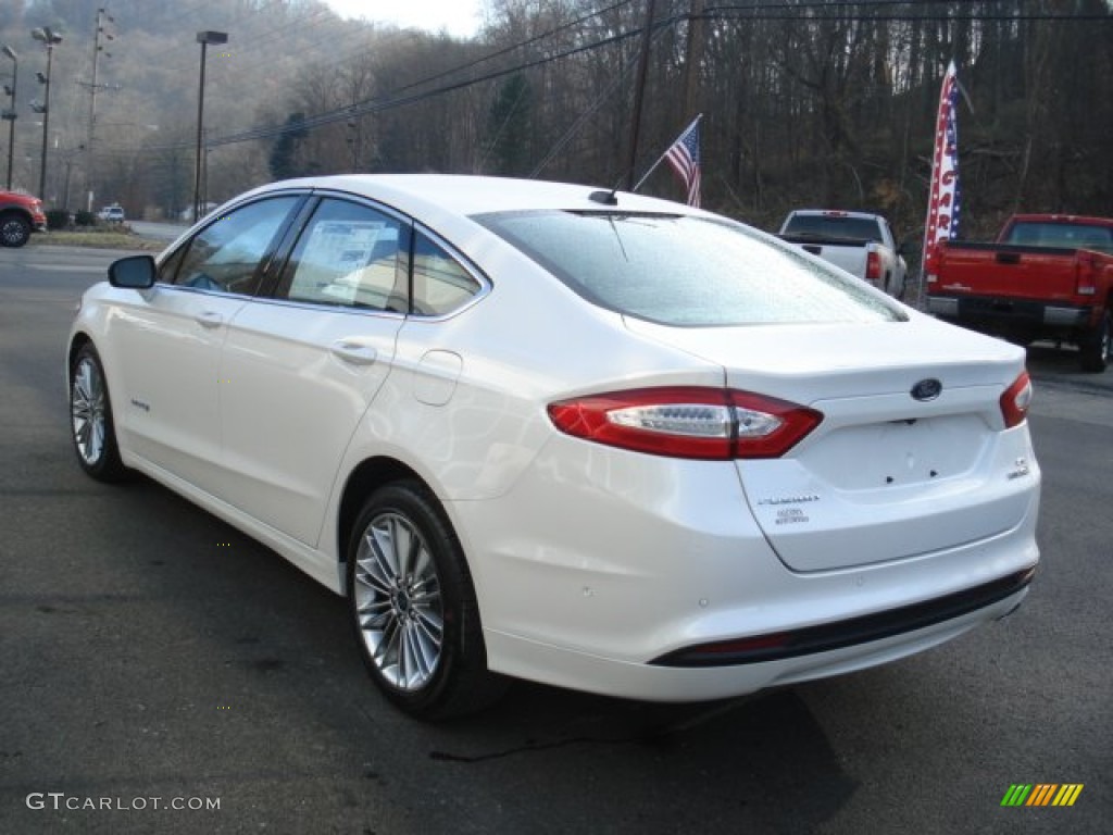 2013 Fusion Hybrid SE - White Platinum Metallic Tri-coat / Charcoal Black photo #6