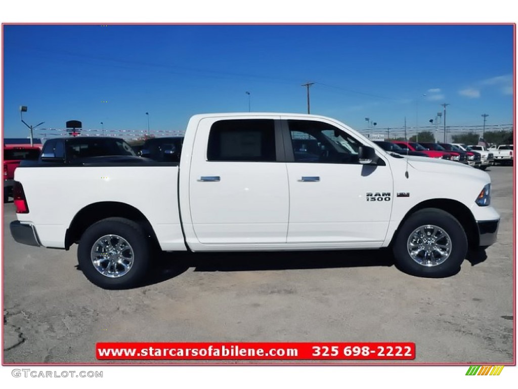2013 1500 Lone Star Crew Cab - Bright White / Canyon Brown/Light Frost Beige photo #9