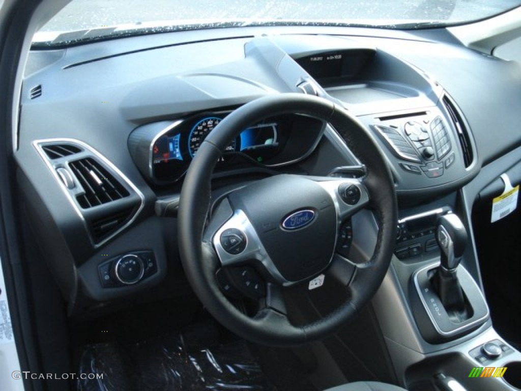2013 Ford C-Max Hybrid SE Charcoal Black Dashboard Photo #73744577