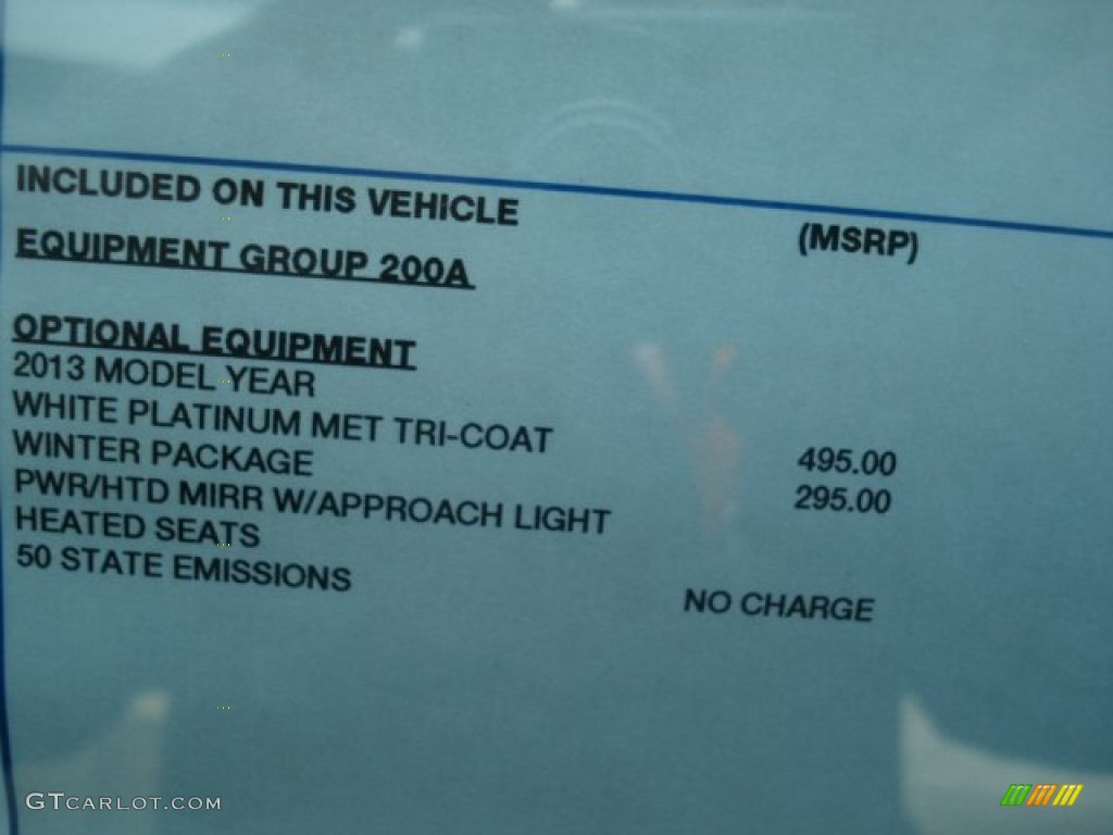 2013 Ford C-Max Hybrid SE Window Sticker Photos