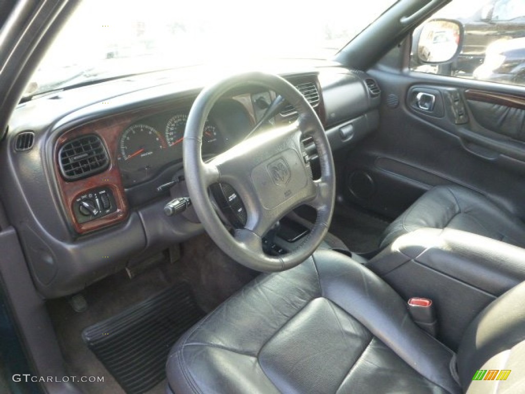 2000 Durango SLT 4x4 - Aquamarine Metallic / Agate Black photo #12